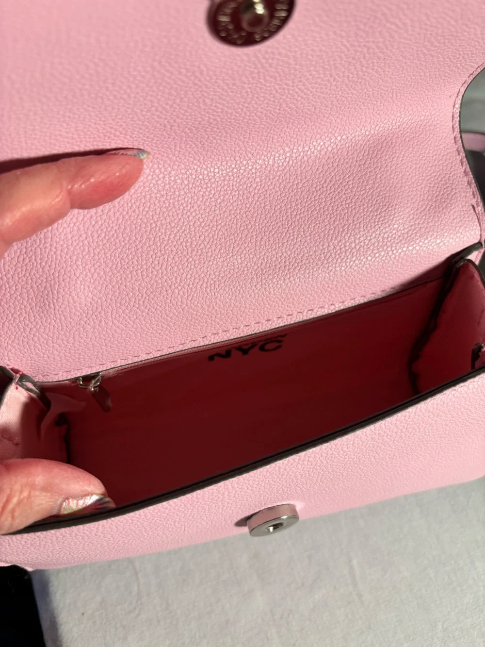 Steve Madden Pink Floral Applique Crossbody Bag